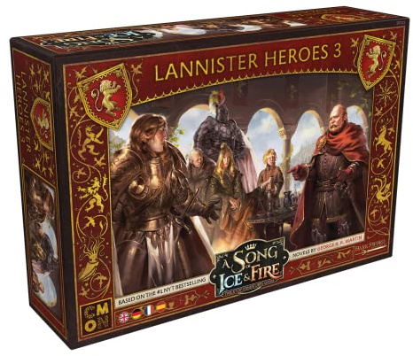 CMON, A Song of Ice & Fire – Helden von Haus Lennister III, Erweiterung, Tabletop, 2 Spieler, Ab 14+ Jahren, 45-60 Minuten, Deutsch, Mehrsprachig