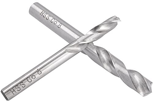 Treki 2pcs Forets à Souder par Point HSS Foret à Dépointer M6/M8 CNC Fraises Tours à Tige Droite Outil de Forage de Soudage en Acier à Grande Vitesse pour Travail Fraisage de Carrosserie