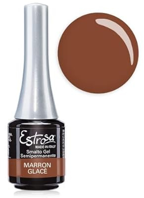 Estrosa Smalto Semiper.Colore 7 Ml. 7837 Marron Glace, Smalto Professionale, 7 ml