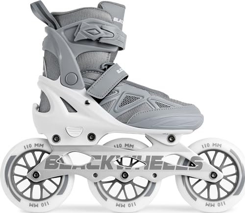 BLACKWHEELS Dynamic Inline Skates – Dreirädrige Speed-Skates mit Aluminium-Schiene, ABEC-7 Kugellagern und One-Step-Adjustment für schnelle und dynamische Fahrten