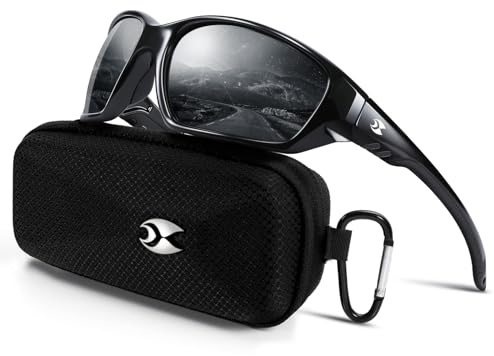 suoso Sports Polarized Sunglasses for Men: Womens UV400 Protection Sun Glasses Wrap Around Goggles for Fishing Driving TR90
