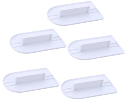 PRETYZOOM 5pezzi Spatole Per Decorare Torte Raschietto Fondant Per Smoothing Utensili Per Dolci Sicura e Resistente Per Cake Design e Decorazioni Cucina Bianco