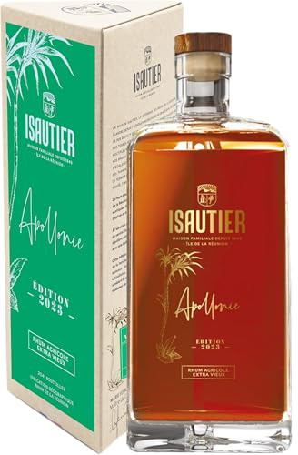 ISAUTIER - Apollonie - Rhum Agricole Extra Vieux - Notes de fruits exotiques (Banane, Ananas) et de canne à sucre - Origine : La Réunion - 58% Alcool - 70 cl