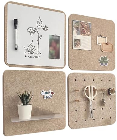 Juego De Combinación De Tablero De Anuncios De Fieltro Y Pizarra Blanca, Tablero De Fieltro Para Decoración De Pared, Para Dormitorio De Oficina En Casa
