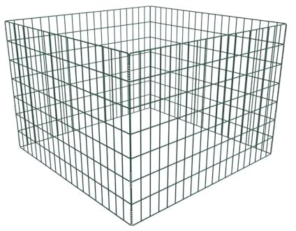 JUDYY Gartenkomposter, Garten Komposter, Thermokomposter, Schnellkomposter, Composter, Quadratmaschen 100 x 100 x 70 cm