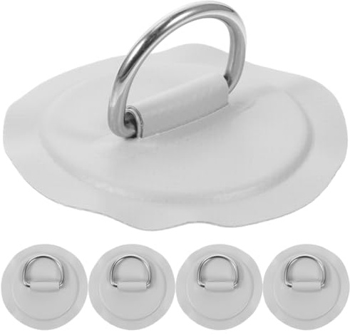 HONMEET 5st Seilschnalle Für Gummiboote Aufblasbare Kajak-d-Ringe Kajaksitz-d-Ringe Reparaturset Für Schlauchboote Paddle-Board-d-Ringe Kajak-d-Ring-Patch Kajak-Bungee-Haken Bausatz PVC
