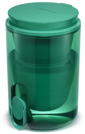 LifeStraw Home Studio Water Filter Dispenser, 10-Cup, Jade Green, BPA-Free Designed for Everyday Protects Against Bacteria, parasites, microplastics, PFAS, Lead, and Improves Taste | Plastic Water Filter Dispenser, Protects Against Bacteria, Parasites, Microplastics, PFAS, Lead, Retains Minerals