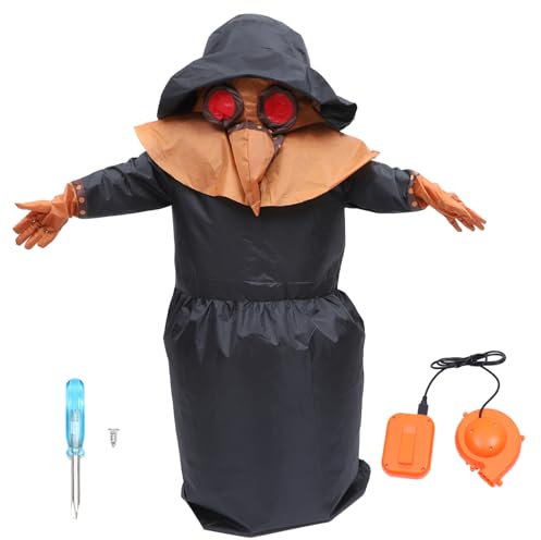 WRITWAA Disfraz De Pájaro Doctor Inflable Para Halloween Ropa Hinchable Para Fiestas y Celebraciones