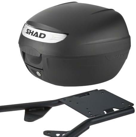 MOTOMENT Bundle Topcase inklusive Gepäckträger Komplettset Shad 26 Liter passend für Kymco Agility S 125i CBS (Euro5) 125 2022-2022