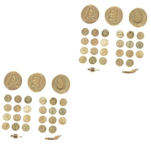 OSALADI 2sätze Brennspitzen Set Mit Buchstaben Für Holzverarbeitung Hochwertige Brennspitzen Für Pyrographie Personalisierte Und Lederprojekte Vielseitig Einsetzbar