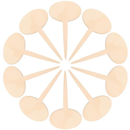 ibasenice 20pcs Wooden Plant Label Stakes Sustainable Garden Markers for Outdoor Plants Succulents Easy Insert Tree Tags for Seedlings Horticultural Greenhouse Accessories