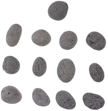 VICASKY Pietre Lava Vulcanica Naturali per Fire Pit Pietre Riutilizzabili per Focolare e Barbecue Rocce Decorative per Esterno e Interno per Gas Fire Pit e Giardino