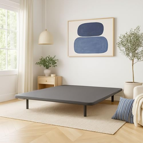 Cache-sommier 140x190 Anthracite Jersey pour Cadre à Lattes