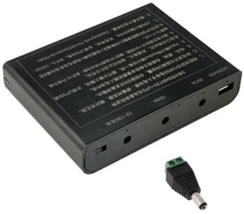 Bosiyrggrl USB for DC 12V Output 6x 18650 Batteries UPS DIY Box for Cellphone WiFi Router LED Light Security Cam