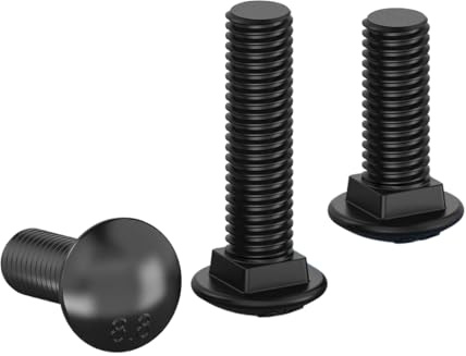 1 pièce boulon de carrosserie de classe 8.8 à tête ronde et collet carré M12, 1 pièce