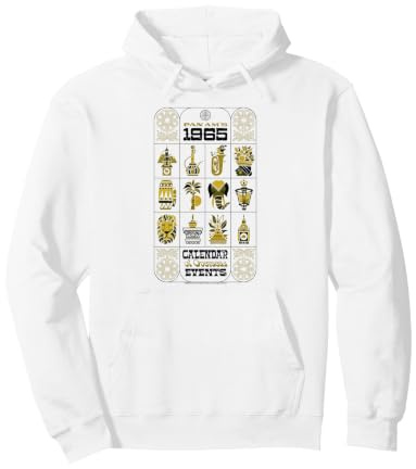 Pan Am 1965 Calendar of Overseas Events Retro Airline Pullover Hoodie