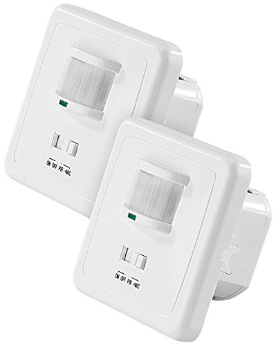revolt Klatsch Lichtschalter: 2er-Set Automatische Lichtschalter mit Bewegungsmelder & Sound-Sensor (Geräuschmelder, Klatschschalter 230V, innen)