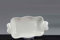 GICOS SRL Ciotola Vassoio in Porcellana Colore Bianco Dimensione 32 * 17 * 3,5 CM