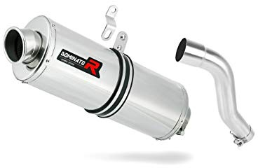 XL 700 V TRANSALP Marmitta Racing Oval Dominator Exhaust Terminale di Scarico Silenziatore 2008 2009 2010 2011 2012 2013 2014
