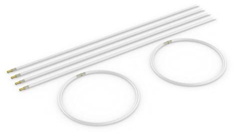 Vispronet Fahnenführungsringe, Universal, 6 Stück, Umfang 55 cm, individuell kürzbar