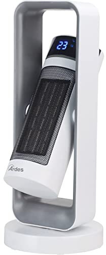 ARDES - AR4P20 OBLIVION Termoventilatore Ceramico a Torre Oscillazione Automatica Verticale - Termoventilatore Oscillante Timer 12h - Termoventilatore Silenzioso Digitale - Telecomando e Display Touch