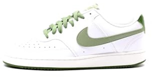 Nike Sportschuh Court Vision Lo, White Oil Green Treeline S, FJ5480-100, 42.5 EU (9 US)