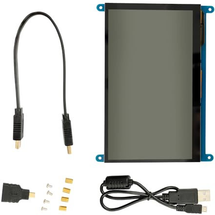 AZDelivery RPI Touch Display 7 capacitivo – Touch screen 7 pollici, Mini display HDMI 7 pollici, monitor Raspberry Pi Screen Monitor da 7 pollici, monitor HDMI da 7 pollici, compatibile con Raspberry