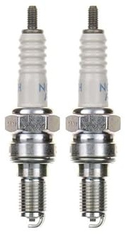 2x Zündkerze CR8EH-9 Zündkerzen Set 2 Stück passend für Honda CB 500, CBF 600/1000, CBR 400 RR, Daelim 125 Modelle u. v. m. – kompatibel mit 98059-58916 / U24FER-9