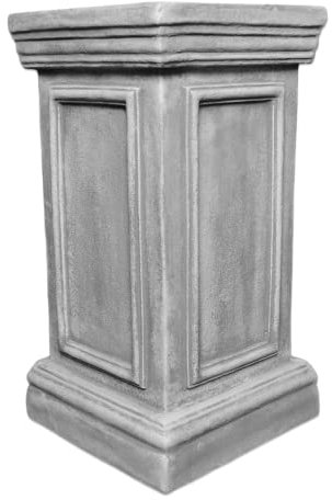 gartendekoparadies.de Rechteckiger Steinockel, 47 cm hoch, 25 x 25 cm Stellfläche, 49 kg, für Statuen und Skulpturen, frostsicher aus Steinguss für Außenbereich