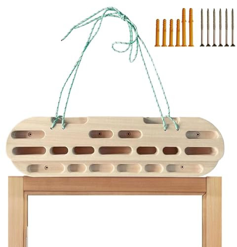 Klettergriffbrett, -Kletter-Griffe, glatte Klimmzugstange, Griffe für Klettertraining, Aufbau von Kernstärke, Hängeübungen