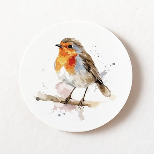 stika.co 24 Stück 72 240 Stück Rotkehlchen Aquarell Weihnachtsaufkleber - Festliche Vogel Papieretiketten für Karten, Geschenkanhänger & Urlaub Basteln (72)