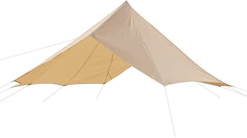 Wasserdichte Oxford Top Tarp Sonnenblende für Camping Glockenzelt Beige 5 m Baumwolle Canvas UV-Schutz Outdoor Shelter