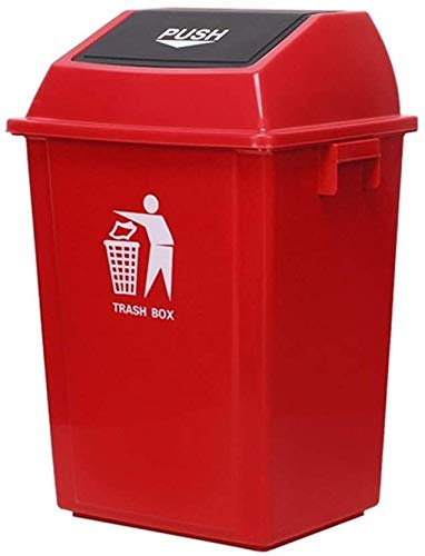 MGEMJMJ Poubelle Canbage Tribage Tribe Non Glissée Poube(Size:40L,Color:Rouge)