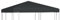 Pavillon-Abdeckung 310 g/m² 3x3 m grau