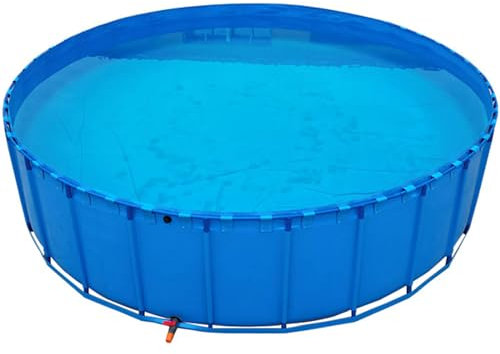 DECAKE Aquarium-Pool, multifunktional, PVC-Segeltuch, Teiche mit Ablassventil, Plane, Wasserspeicherbecken mit Unterstützung, temporärer Vorratsbehälter für Salzwasserfische, zum Schwimme