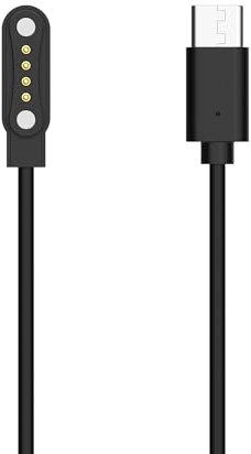 Genérico Cable de carga la grabadora de voz para PLAUD Note AI, cable magnético USB de carga rápida de 100 cm con adaptadores tipo C para PLAUD Note AI