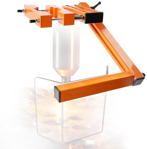 Drill Press Guard Fit Machines with Column Diameters of 2.0-4.0 Inches,Machine Shield Flip Drill Press Safety Fence Accessories for BenchTop Floor Models