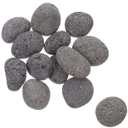 HEMOTON 1bolsa Rocas De Lava Volcánica para Fogatas Decoración De Patio Piedras Pequeñas para Parrillas De Gas Piedra Volcánica para Acampar y Reuniones