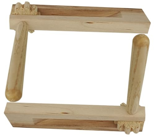 Uonlytech 2 Piezas Castañuelas de Madera Juguete Musical para Instrumento de Percusión Manual para Educación Temprana y Desarrollo del Ritmo