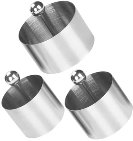 DIYEAH Utensilio de Cocina Fácil de Limpiar de Acero Inoxidable Molde de Solteritas Redondo para Moldear Platos para Moldes para Postres Frío y Platos Fríos