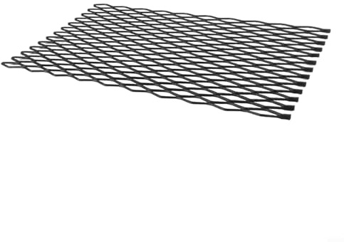 Yhenlovtt Steel Fireplace Grate with Ember Retaining Mesh, For Durable Metal Fire Liner for Wood Burning, Compatible with Multiple Sizes, Black Finish(9.8 * 16.1IN)