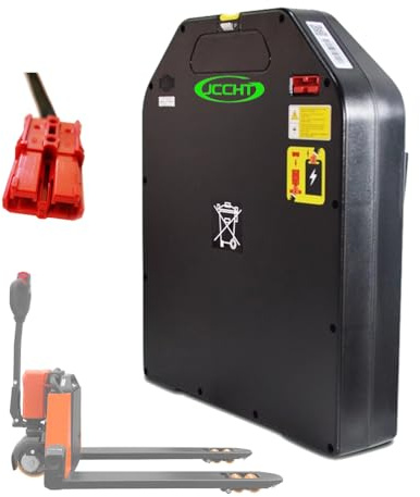 JCCHT Batería de Litio Interna de 24 V, 20 Ah, 30 Ah y 50 Ah, batería extraíble para transpaleta eléctrica, para Motores de 0 a 1200 W con Enchufe Anderson.,24v20ah