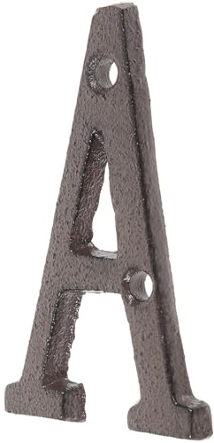 Alipis Vintage Solid Cast Iron House Letters outside Use, 26pcs 3d Metal Alphabet Sign Set for Mailbox and Door Address Plaques, Rustic Outdoor Decorative Letters