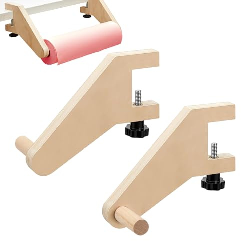 Générique Distributeur de Papier Cadeau,1 Paire de Chevalets de Table Gain de Place - Dérouleur de Papier à Dessin de Table pour | Distributeur Multifonction pour Coloriage Peinture Bricolage et