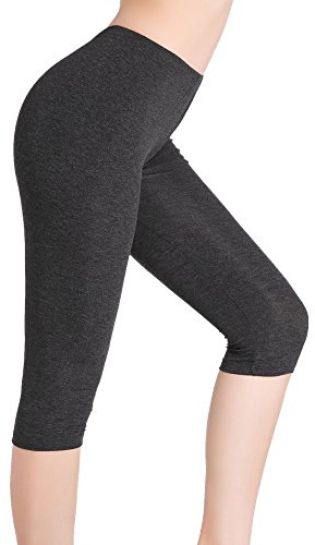 CnlanRow kvinnor sommar korta leggings för underkjol 3/4 capri beskurna shorts yogabyxor