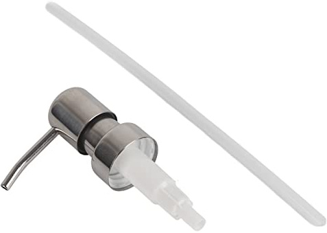 Yosoo - Pompa per sapone liquido in acciaio inox 304, erogatore di ricambio per sapone liquido, con tubo di prolunga