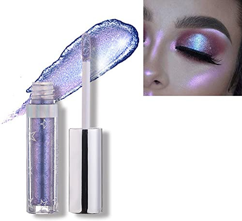 Allbesta Langlebig Glänzend Glitter Shimmer Flüssiger Lidschatten Stift Wasserfest Metallic Pigmente Make-up (#109 Viridian)