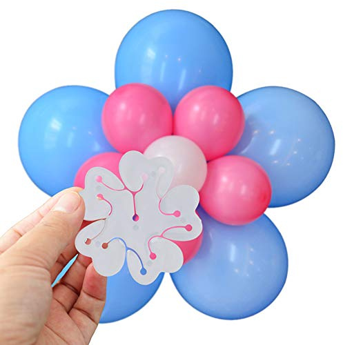 30 Stück Tragbare Blume Form Ballon Clips,Luftballons Zubehör Ballonverschlüsse für Verschluß Verbinder ballon,Ballonkette Bogen Girlande Streifen für Geburtstags Hochzeit Party Dekoration