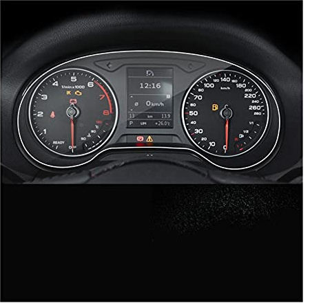 XHSM Vetro Cruscotto Pellicola Protettiva per Audi Q2 2018 2019 2020 Trasparente Auto LCD Cruscotto Pellicola Protettiva Schermo Pellicola Protettiva Interni Automobilistici