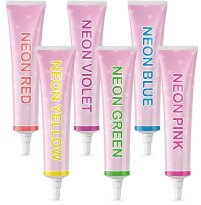 Lebensmittelfarben Gel – 6er Set | Kräftig & leuchtend | Farbpaste für Fondant, Kuchen, Cupcakes, Desserts | Extra intensive Lebensmittelfarben zum Backen & Dekorieren